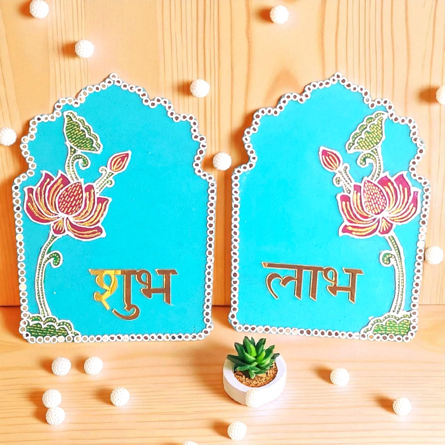 Jharokha Shape Shubh Labh Decor